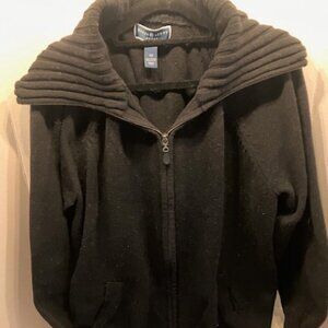 Black, Zip-up Like New Sweater